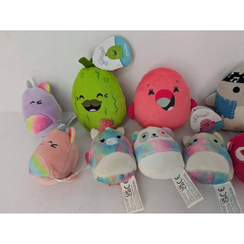 Squishmallows Mini Plush Lot 16pc McDonald's Happy Meal Toys Charles Cam Cookie